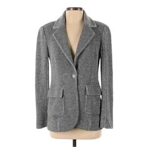 Kinly Women's Heather Gray Poly/Rayon/Spandex Knit Blazer
